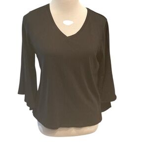 Ella Rafaella Black Pullover Top